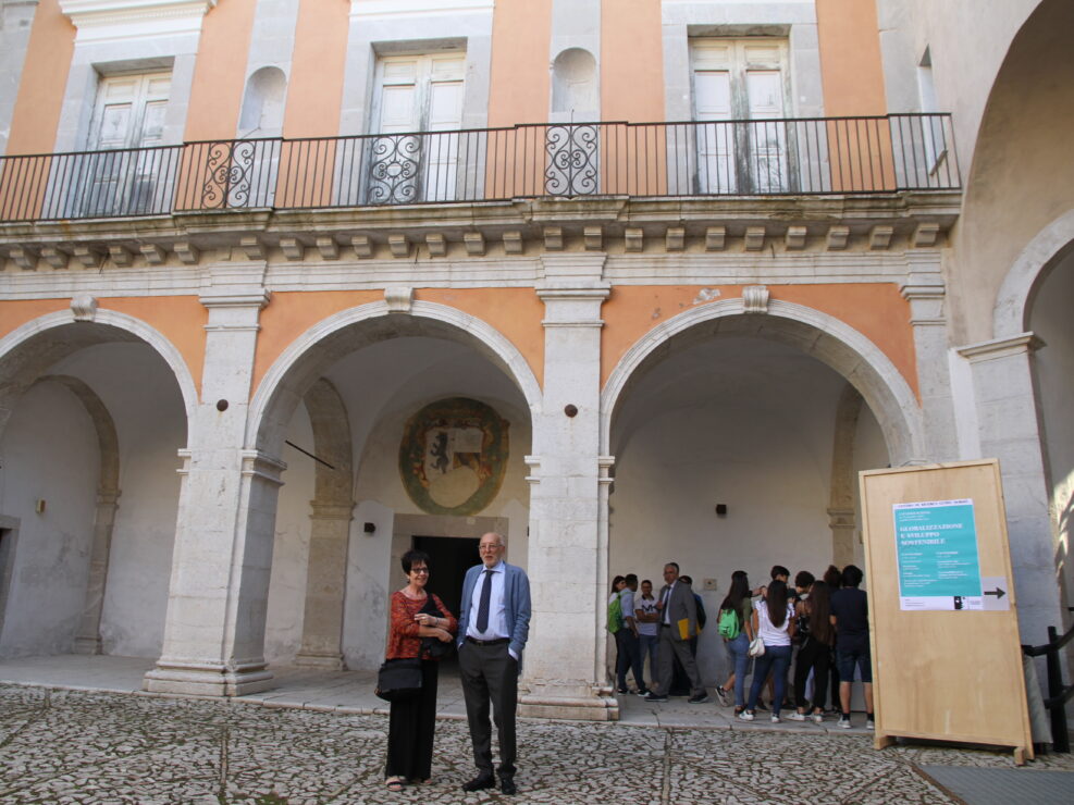 Giuliana Freda e Nunzio Cignarella alla prima edizione della Summer School “Globalizzazione e sviluppo sostenibile", Castello di Gesualdo 6-7 settembre 2019, Castello di Gesualdo.